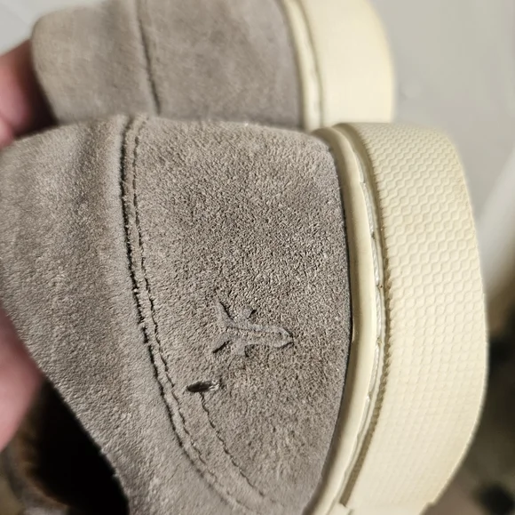 GUC Frye Slip-On Ivory Gore Sneakers in Gray Suede - Picture 3 of 8